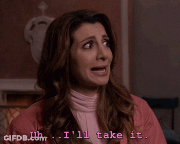 Ill Take It Startled Sassy Lady GIF