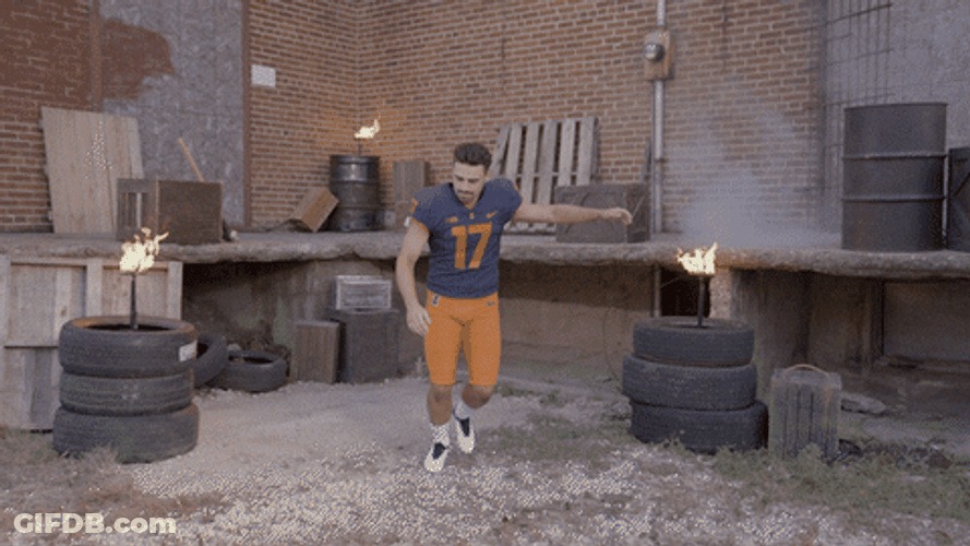 Illinois Fighting Illini Air Kick GIF