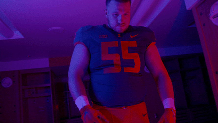 Illinois Fighting Illini Athlete Crossed Arms GIF