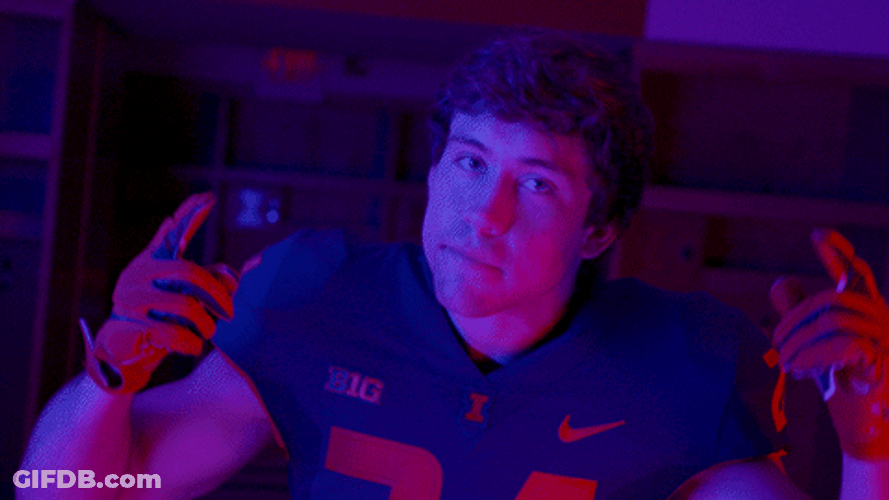Illinois Fighting Illini Getting Crazy Gesture GIF