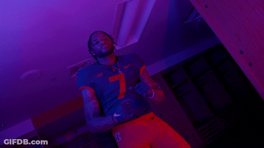 Illinois Fighting Illini Player Dancing GIF