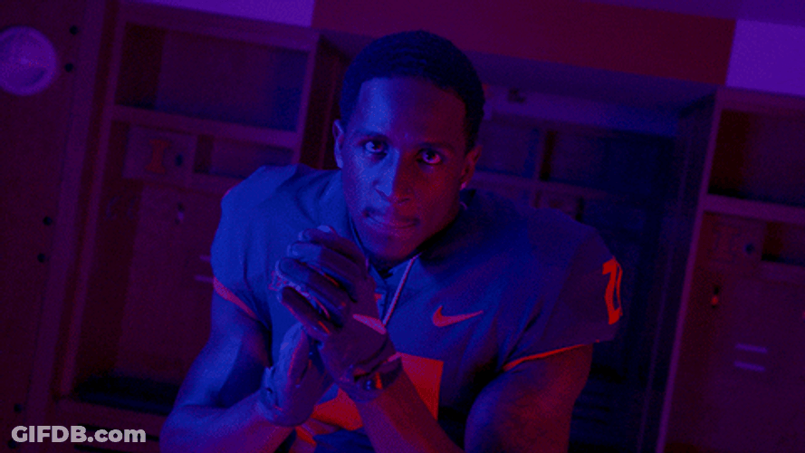 Illinois Fighting Illini Pumped Up Player GIF