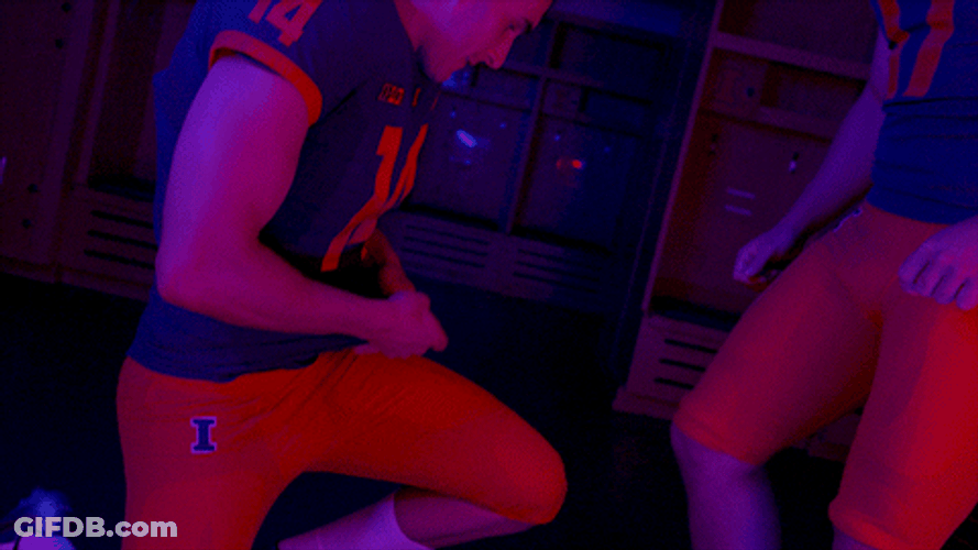 Illinois Fighting Illini Shoe Polish Smirk GIF