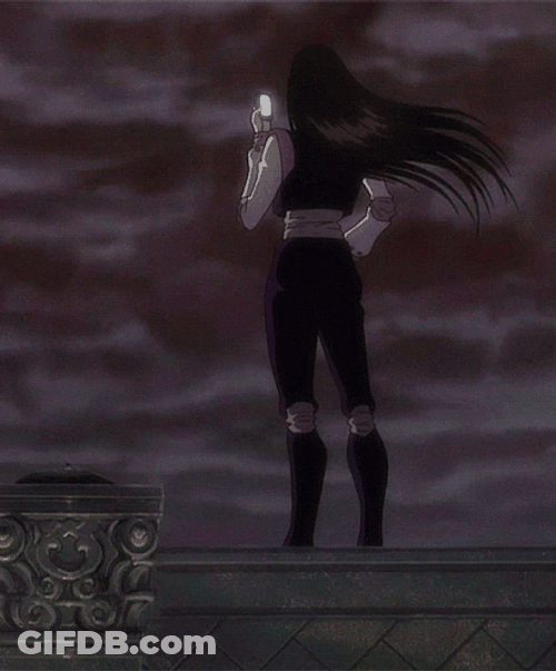 Illumi On A Chimney GIF