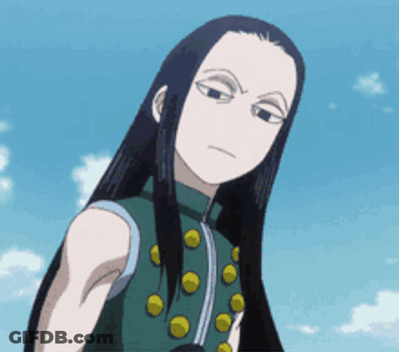 Illumi Speaking With A Blank Face GIF