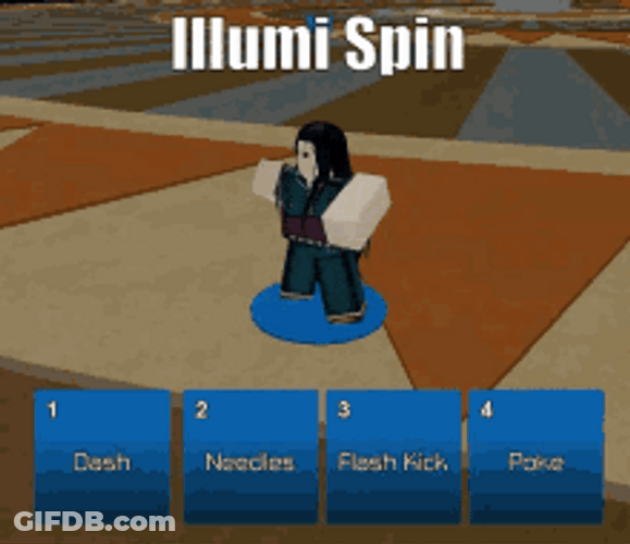 Illumi Spin Statue GIF