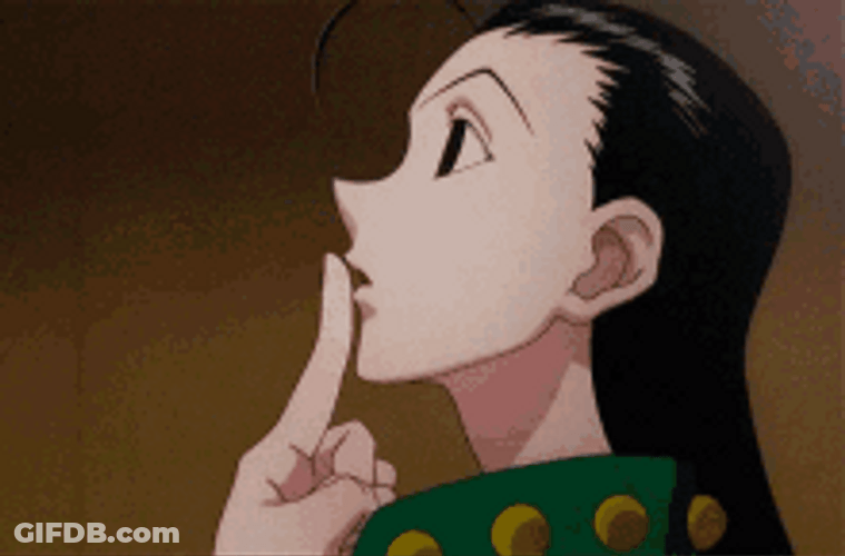 Illumi Thinking And Speaking GIF