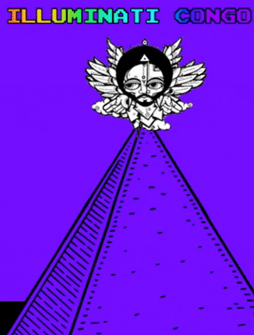 Illuminati Congo Logo Symbols Skull Eyes GIF