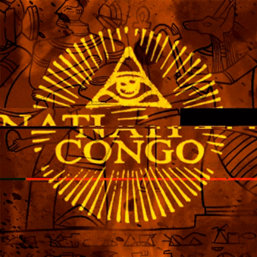 Illuminati Congo Red Logo Third Eye Glitch GIF