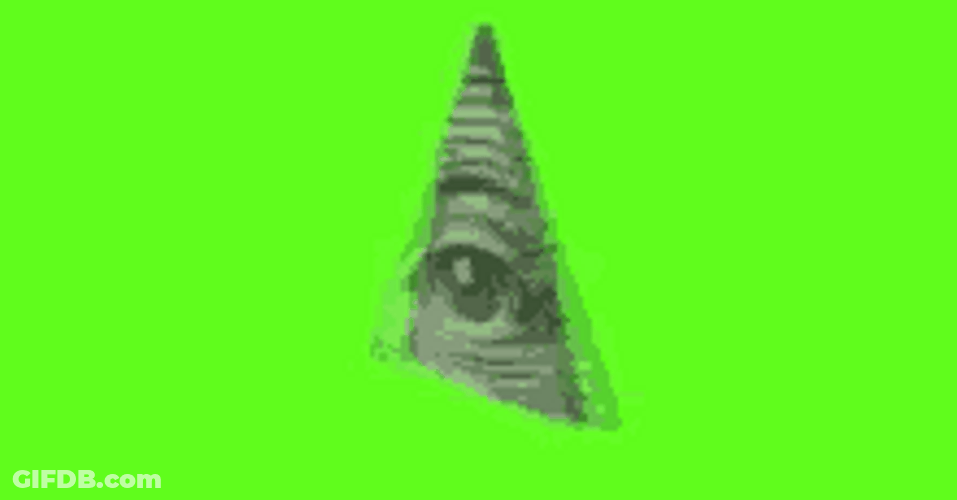 Illuminati Eye Pyramid Green Screen GIF