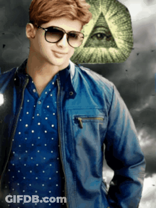 Illuminati Eye Pyramid Photoshoot GIF