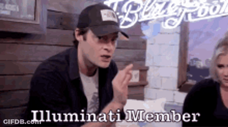 Illuminati Member Bill Hader GIF