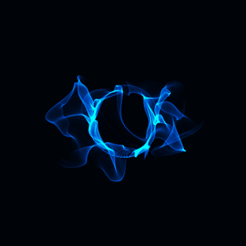 Illuminating Blue Fire Energy GIF