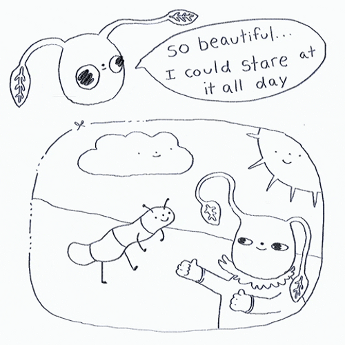 Illustrated Pikmin GIF