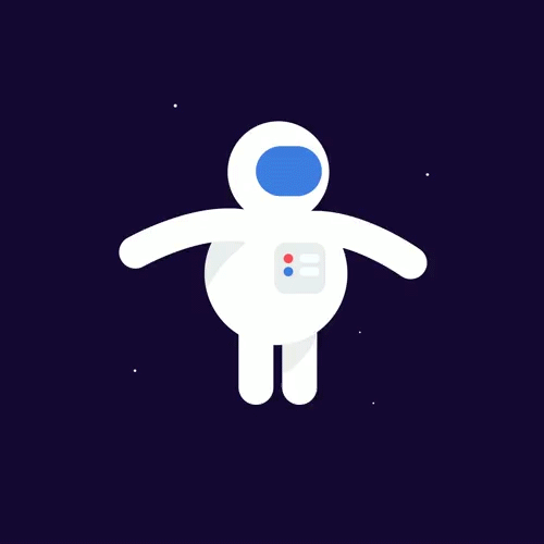 Illustration Astronaut Loading GIF