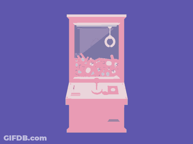 Illustration Bear Claw Machine GIF