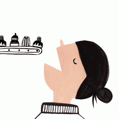 Illustration Feed Me Chocolates GIF
