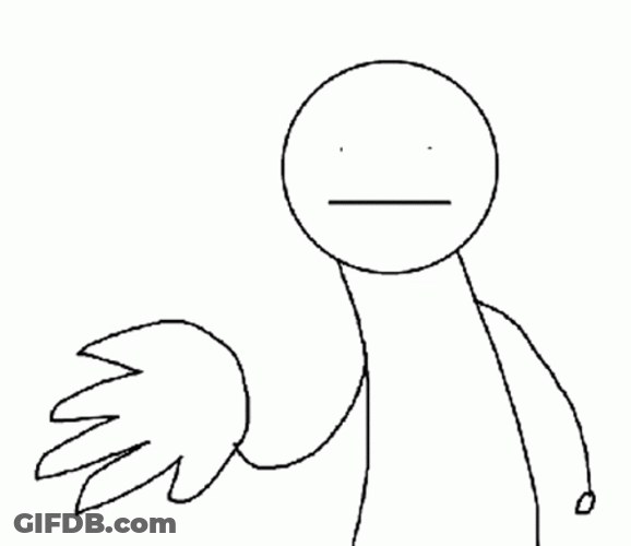 Illustration Huge Hand Slapping Face GIF