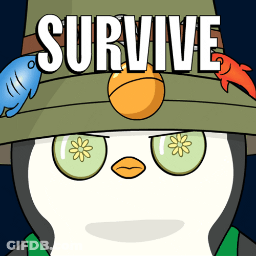 Im A Survivor Penguins GIF