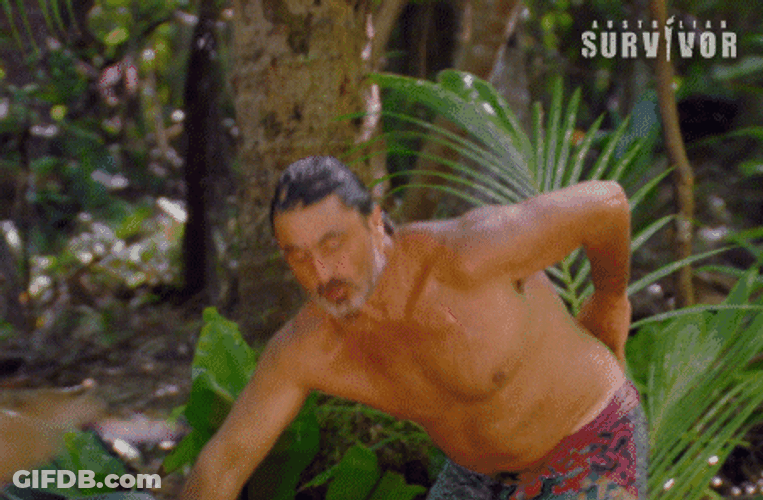 Im A Survivor Shower Ross GIF