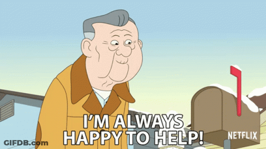 Im Always Happy To Help Otto Holtenwasser GIF