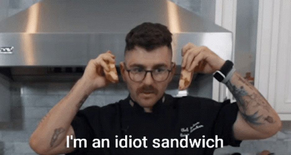 Im An Idiot Dumb Sandwich GIF