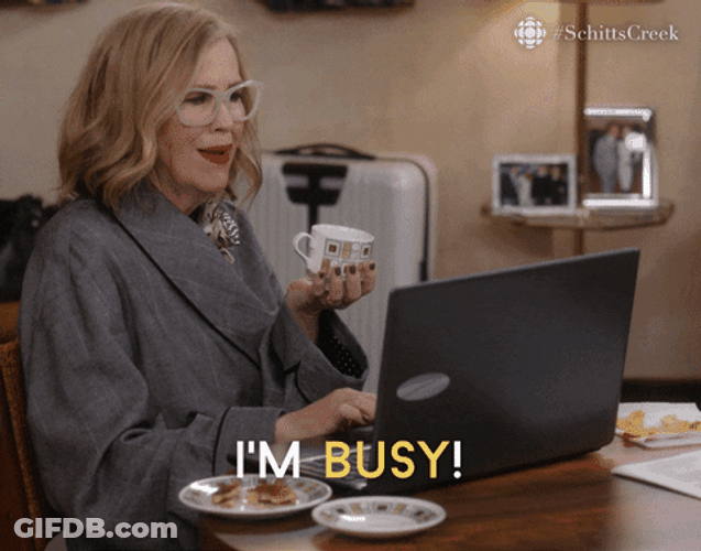 Im Busy Social Media GIF