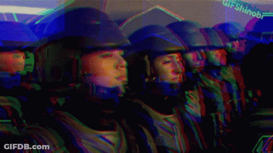 Im Doing My Part Green Laser Eyes GIF