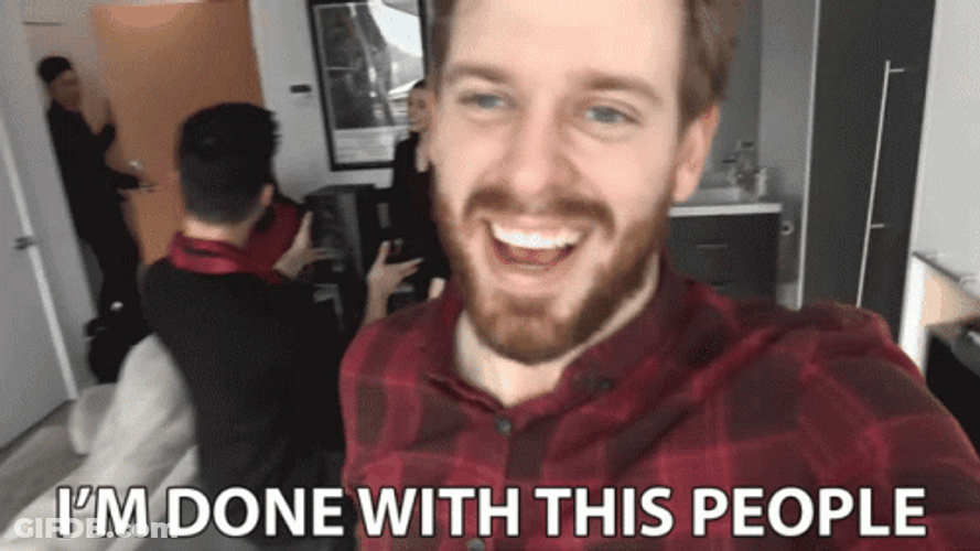 Im Done With This People GIF