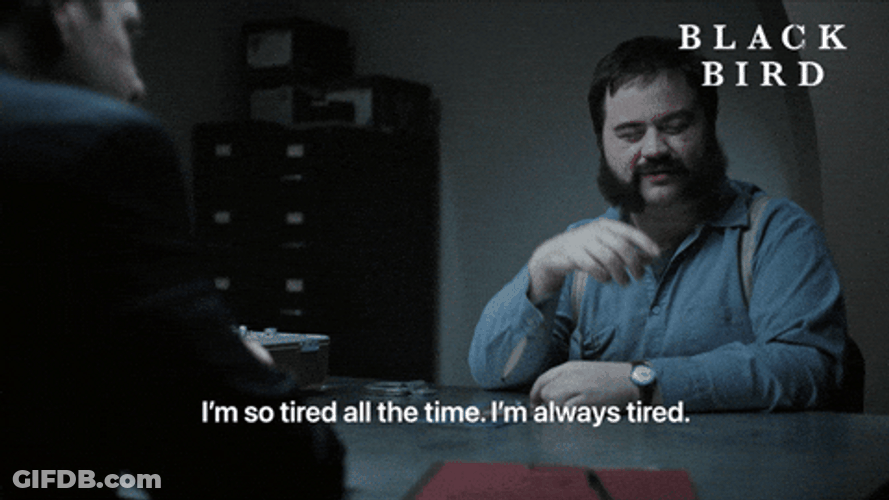 Im Exhausted Black Bird Gary Hall GIF