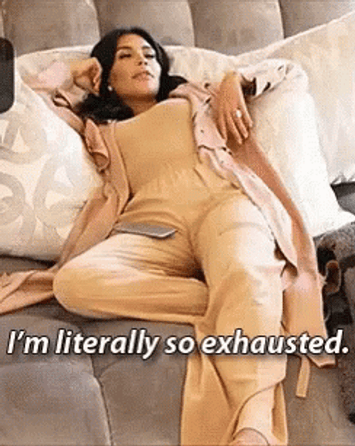 Im Exhausted Kim Kardashian GIF