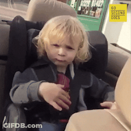 Im Feeling Cool In The Car Seat GIF