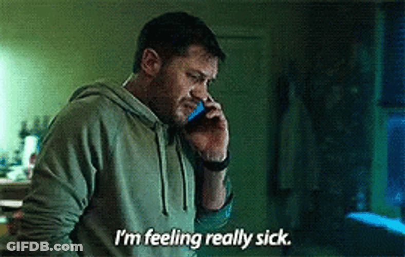 Im Feeling Really Sick Tom Hardy GIF