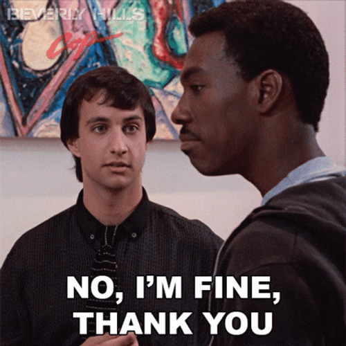 Im Fine Thank You Beverly Hills Cop Axel GIF