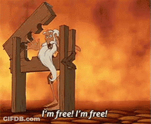 Im Free From Torture Hunchback State GIF