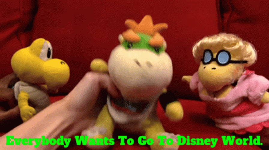 Im Going To Disney World Hand Puppets GIF