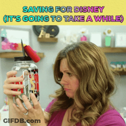 Im Going To Disney World Saving Money GIF