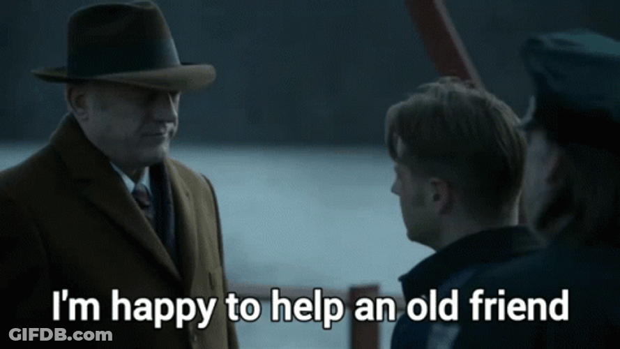 Im Happy To Help An Old Friend GIF