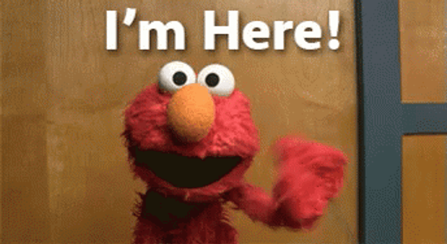 Im Here Elmo GIF