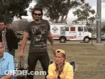 Im Here Opening Chair GIF