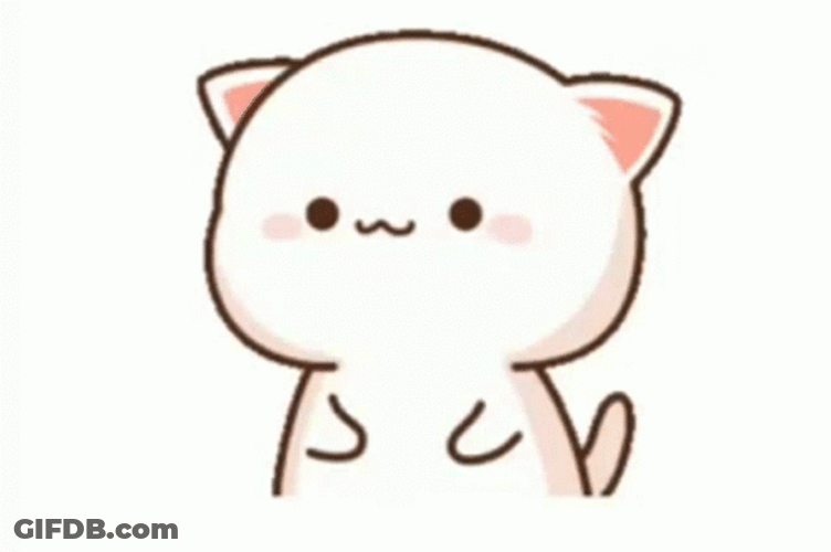 Im Here Peach Cat GIF
