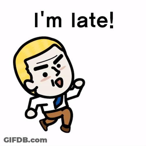 Im Late Running Man GIF