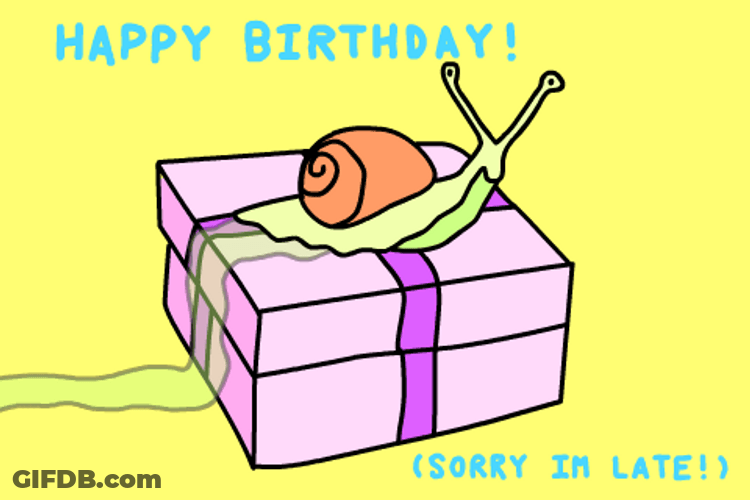 Im Late Snail Mail GIF