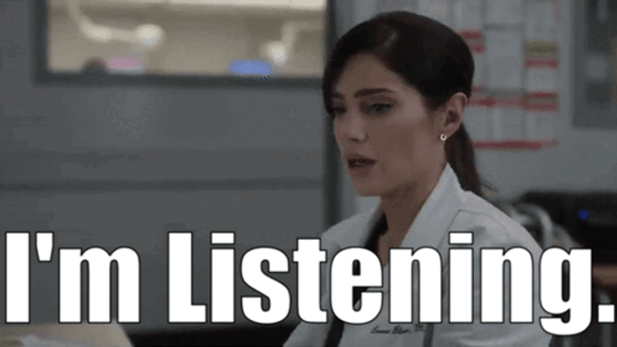 Im Listening Doctor Turning Around GIF
