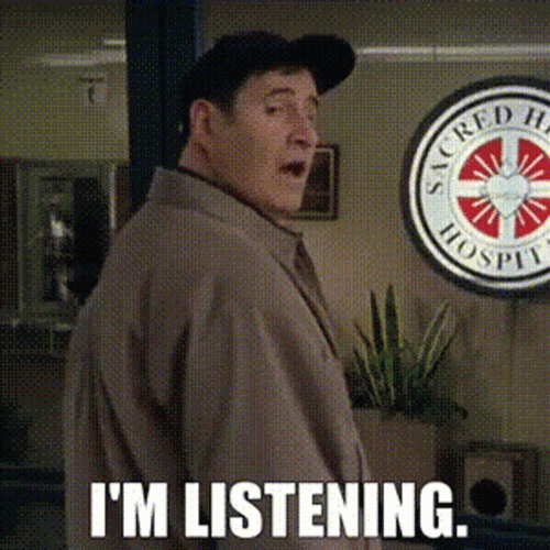 Im Listening Hospital Patient Scrubs Series GIF