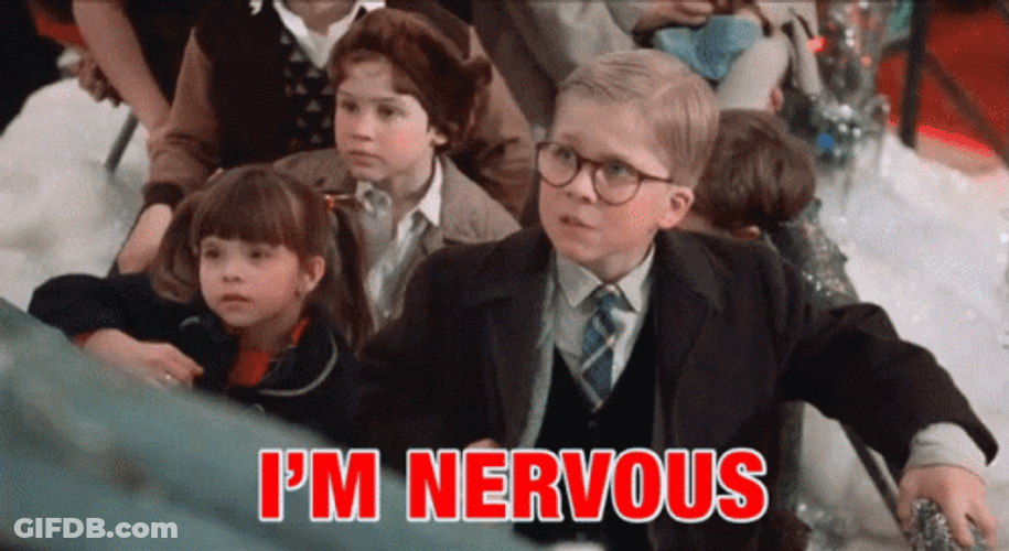 Im Nervous For Christmas Story GIF