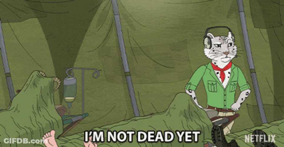Im Not Dead Yet BoJack Horseman GIF