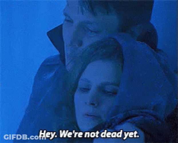 Im Not Dead Yet Group Band Cheering GIF