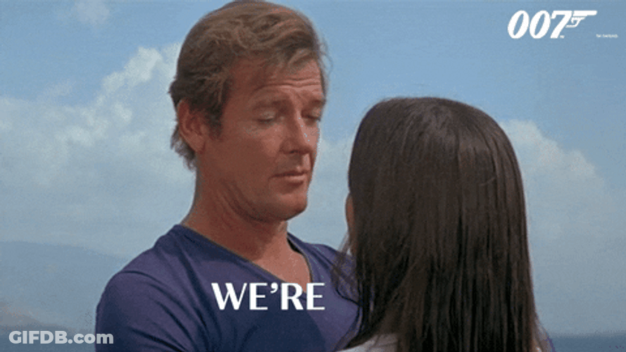 Im Not Dead Yet Roger Moore Agent 007 GIF