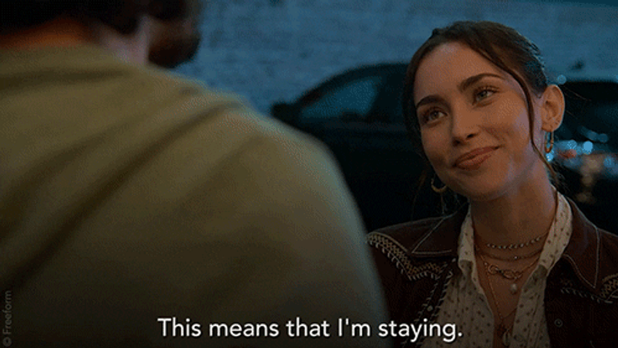 Im Not Leaving Happy Couple Tender Moment GIF